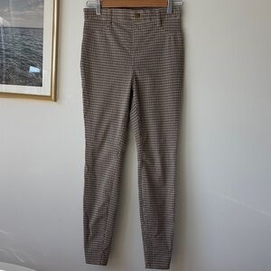 Time and Tru Women's Brown Checkered Leggings